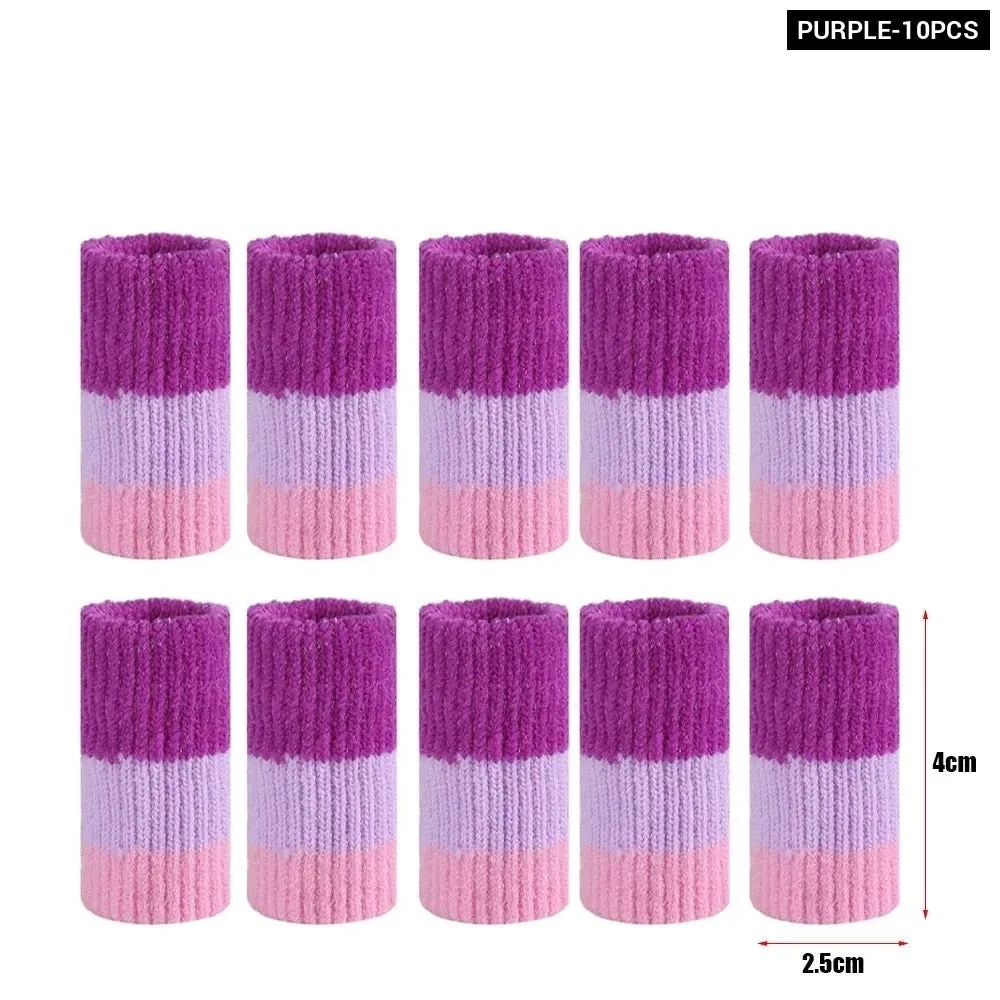 10pcs Soft Comfortable Finger Brace Splint Sleeves for Men Women