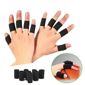 10pcs Soft Comfortable Finger Brace Splint Sleeves for Men Women