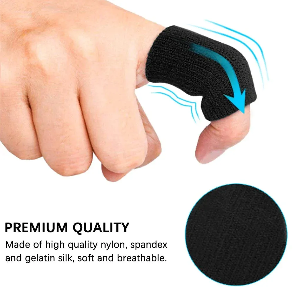 10pcs Soft Comfortable Finger Brace Splint Sleeves for Men Women