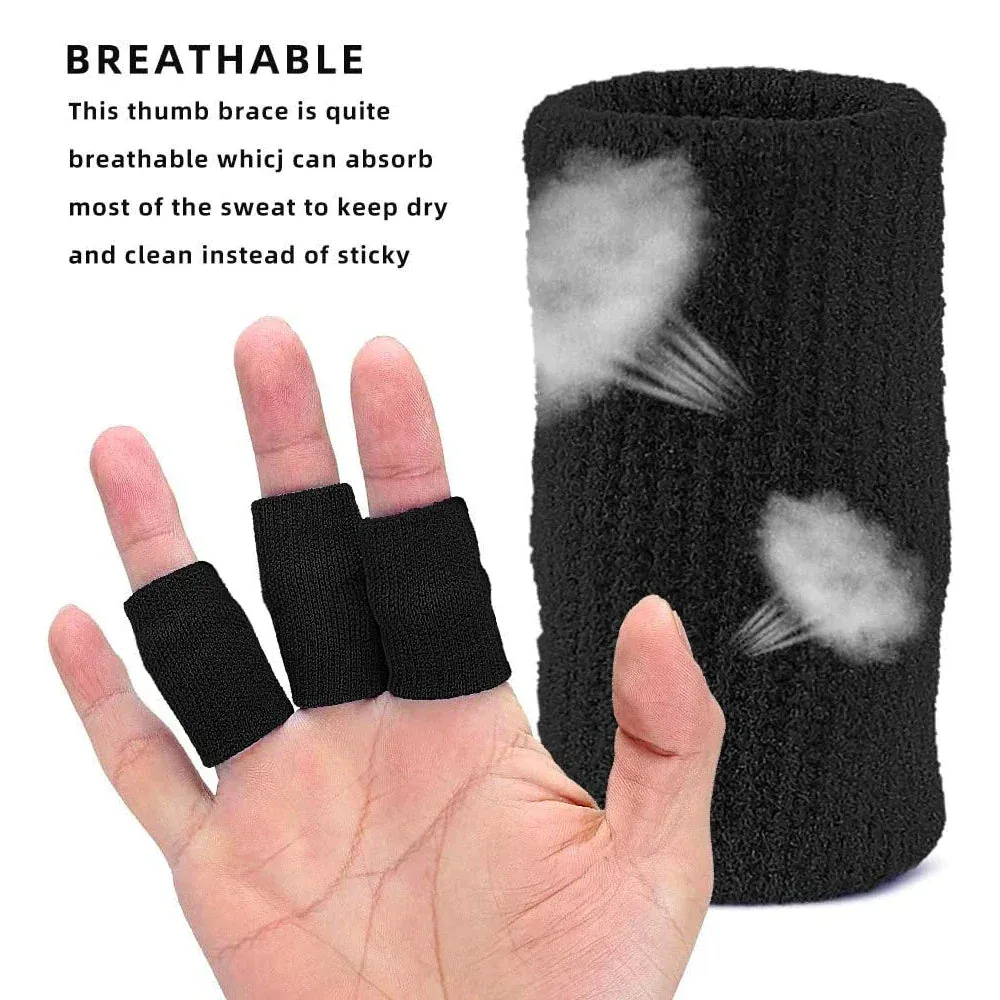 10pcs Soft Comfortable Finger Brace Splint Sleeves for Men Women