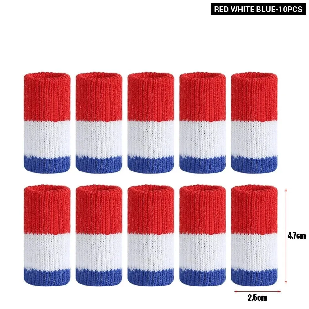 10pcs Soft Comfortable Finger Brace Splint Sleeves for Men Women