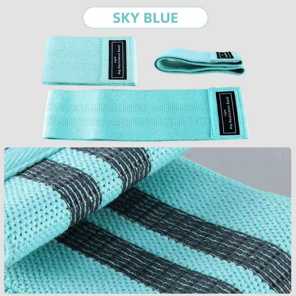 1PCS Unisex Fitness Elastic Band for Sports Legs Thigh Glutes Butt Squat 3 Levels Resistance Gym Bands For Wide Workout Exercise