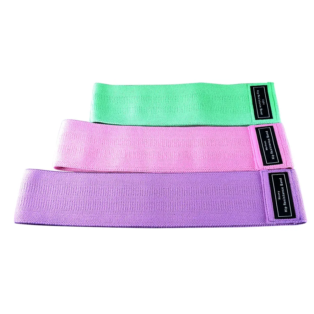1PCS Unisex Fitness Elastic Band for Sports Legs Thigh Glutes Butt Squat 3 Levels Resistance Gym Bands For Wide Workout Exercise