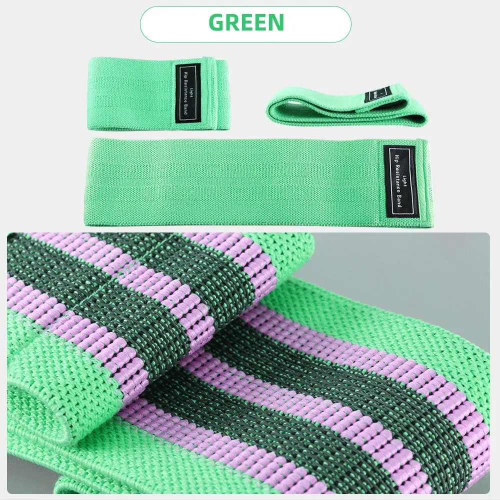1PCS Unisex Fitness Elastic Band for Sports Legs Thigh Glutes Butt Squat 3 Levels Resistance Gym Bands For Wide Workout Exercise