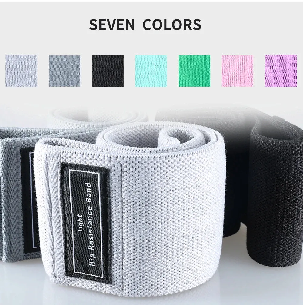 1PCS Unisex Fitness Elastic Band for Sports Legs Thigh Glutes Butt Squat 3 Levels Resistance Gym Bands For Wide Workout Exercise