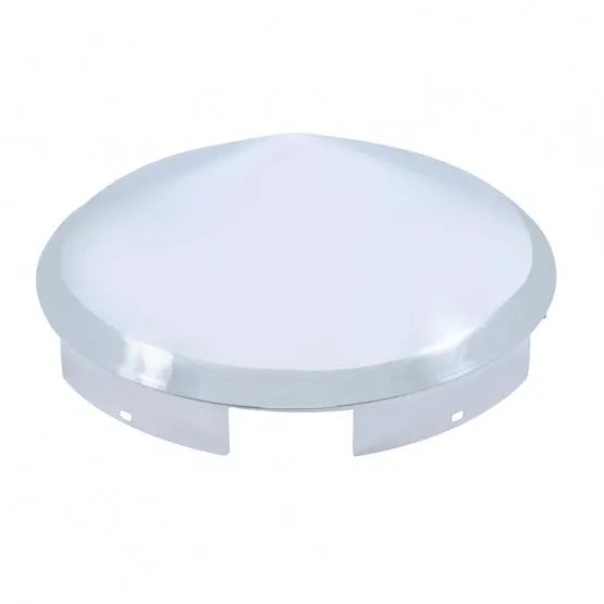5 Even Notched Chrome Pointed Front Hub Cap - 1" Lip