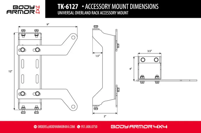 BODY ARMOR 4X4 | Full Size Universal Overland Rack (TK-6125)