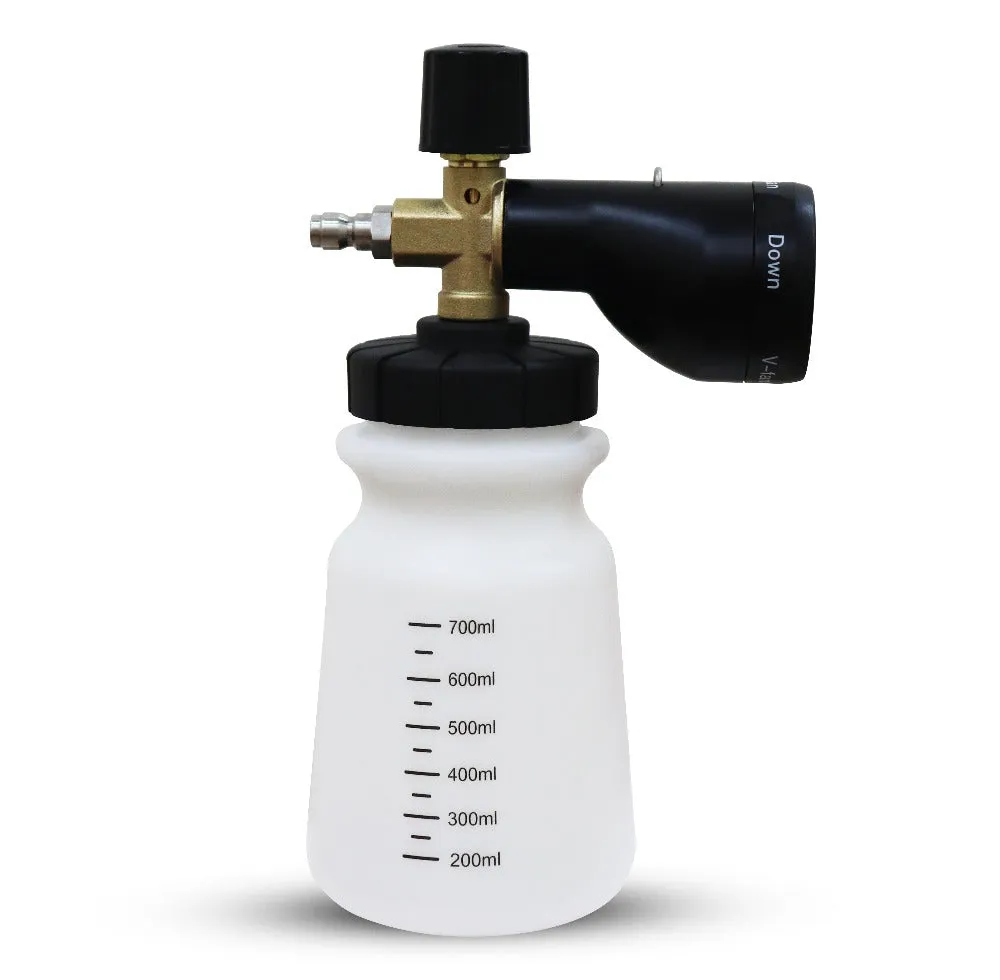 Foam Cannon 3.0 for pressure washer | Upgraded 5 Foaming Actions gives ultimate control over shampoo foam| Generates Super Thick Snow Foam | Ultra-Premium Quality