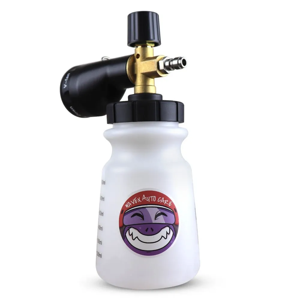 Foam Cannon 3.0 for pressure washer | Upgraded 5 Foaming Actions gives ultimate control over shampoo foam| Generates Super Thick Snow Foam | Ultra-Premium Quality