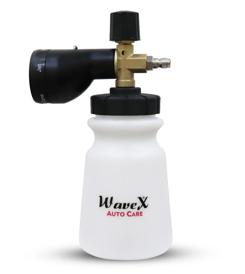 Foam Cannon 3.0 for pressure washer | Upgraded 5 Foaming Actions gives ultimate control over shampoo foam| Generates Super Thick Snow Foam | Ultra-Premium Quality