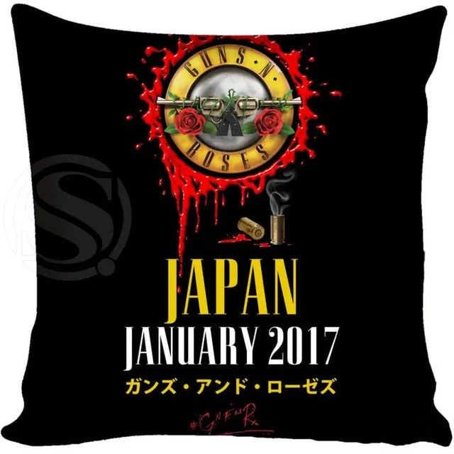 Guns N' Roses Pillow Cover Case - Different Size available