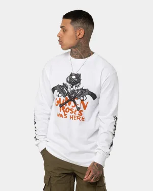 Guns n Roses Pistol Track Long Sleeve T-Shirt White