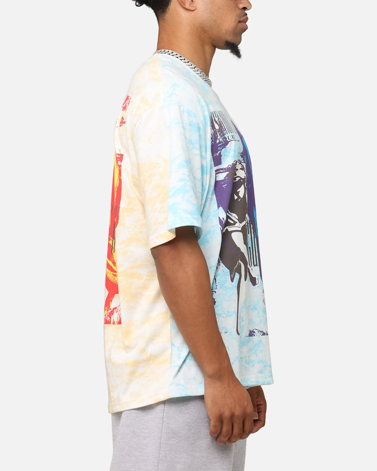 Guns N Roses Roses All Over T-Shirt Washed White