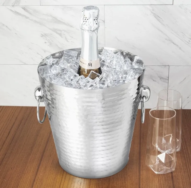 Irving Hammered Stainless Steel Ice Bucket