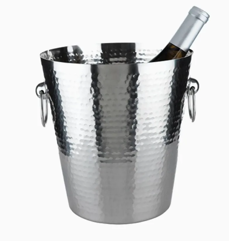 Irving Hammered Stainless Steel Ice Bucket