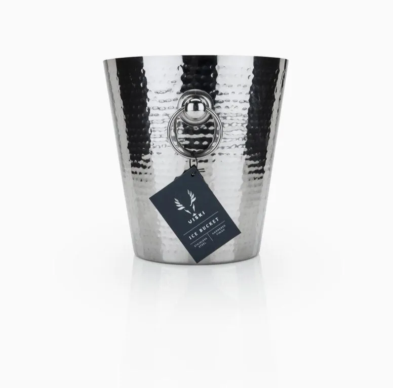 Irving Hammered Stainless Steel Ice Bucket