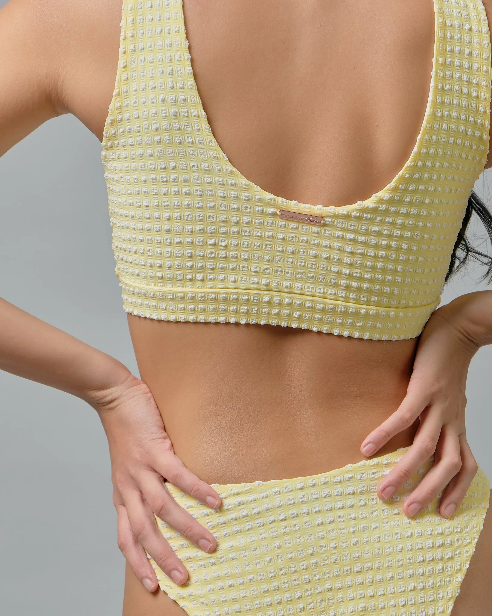 Madeline Top in Citrine Gingham