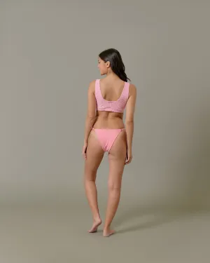 Madeline Top in Pink Tourmaline Gingham