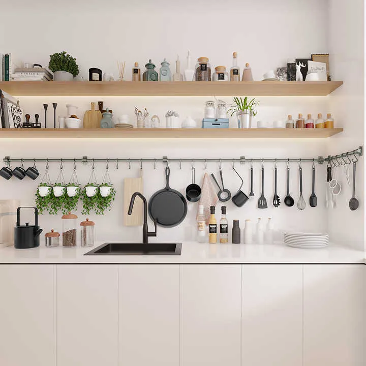 Modern Kitchen Wall Mounted Tools-رفوف تخزين