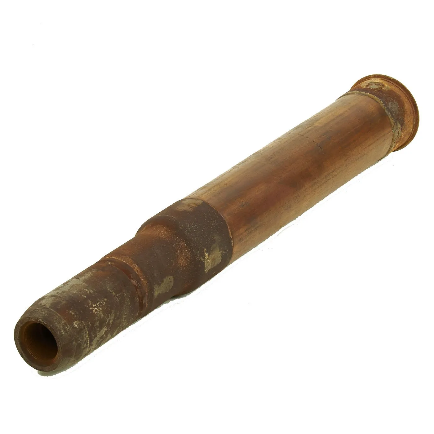 Original U.S. WWII Navy 3 Inch Wooden Drill Round by Winchester with Transit Case