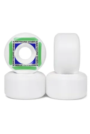 WAYWARD WHEELS 101A WAYPOINT FORMULA 55MM - WHITE/GREEN