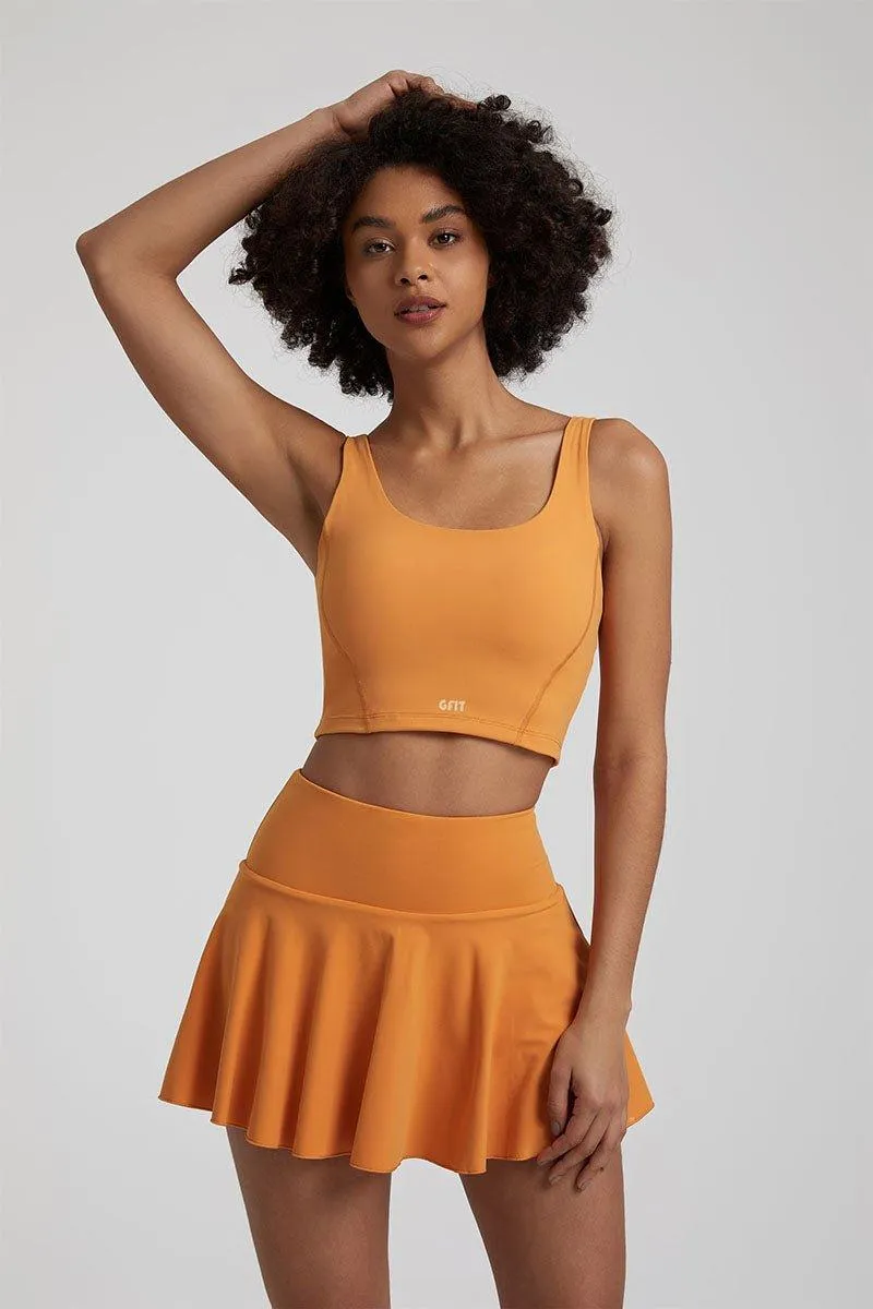 Women's Yoga Set - GFIT 2.0 High-Waist Skirt & Round-Neckline Bra