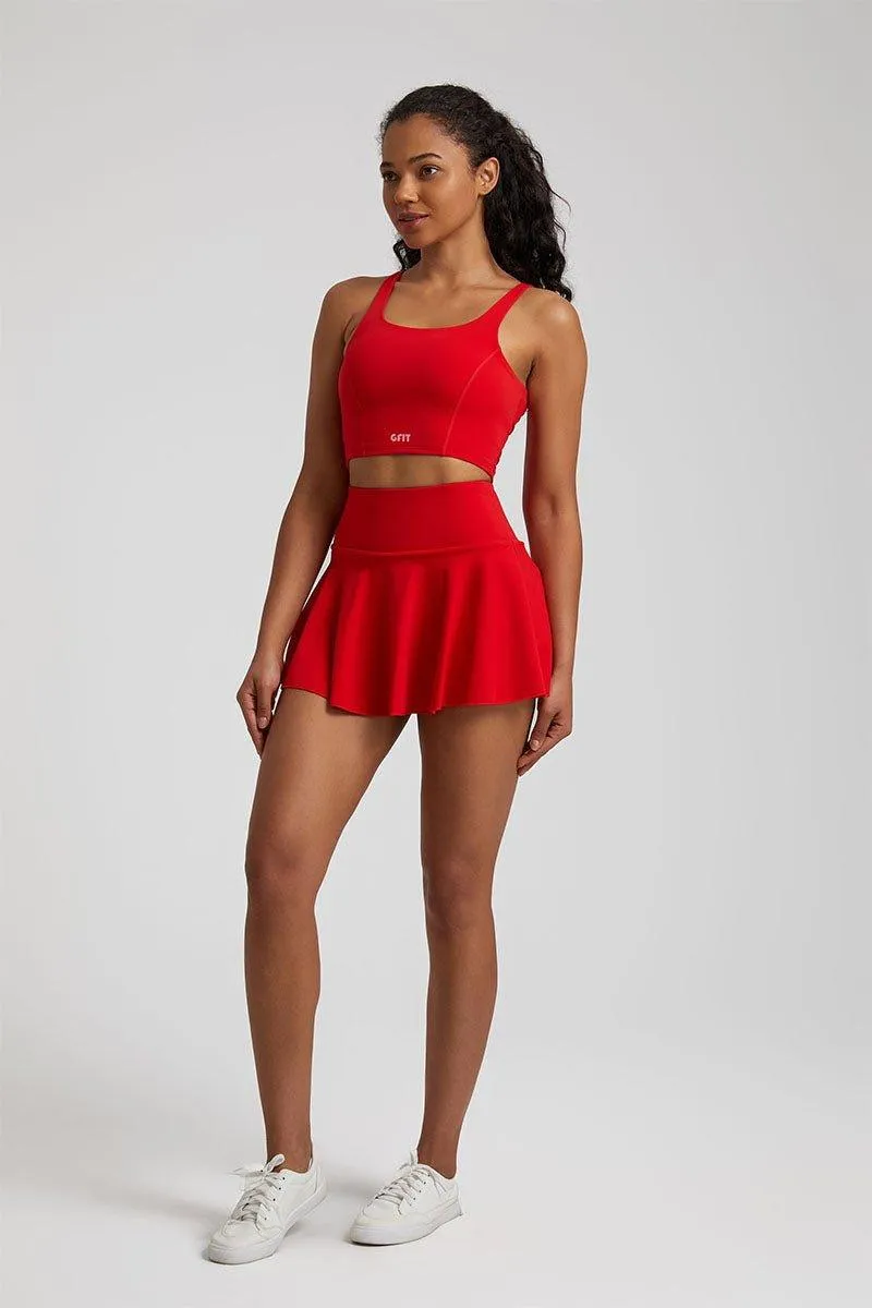Women's Yoga Set - GFIT 2.0 High-Waist Skirt & Round-Neckline Bra