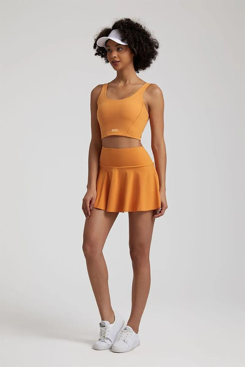 Women's Yoga Set - GFIT 2.0 High-Waist Skirt & Round-Neckline Bra