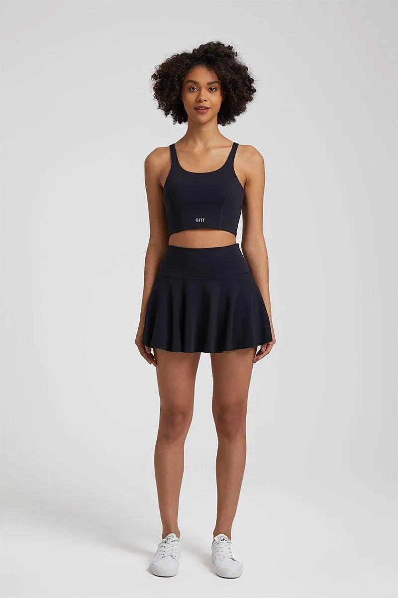 Women's Yoga Set - GFIT 2.0 High-Waist Skirt & Round-Neckline Bra