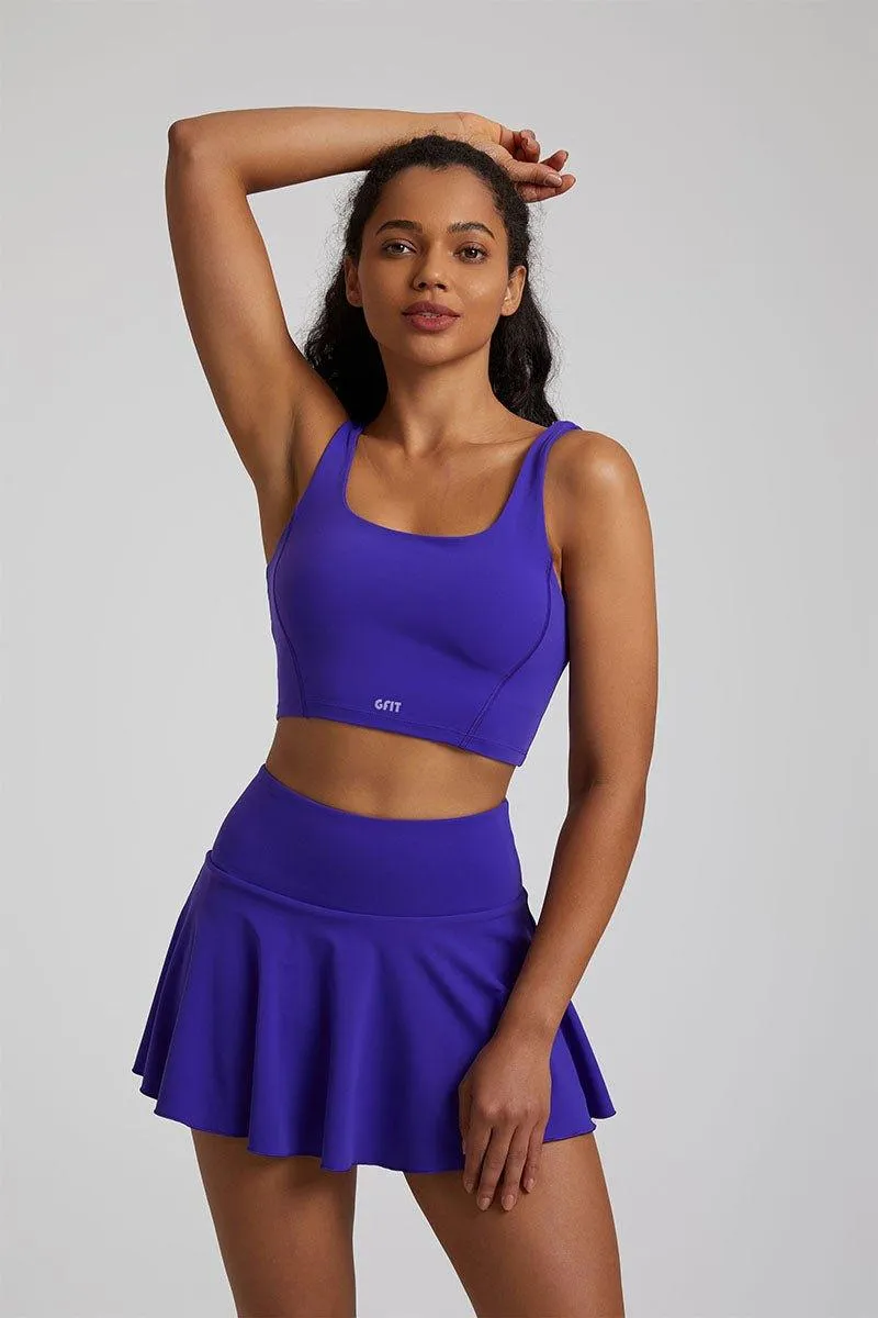 Women's Yoga Set - GFIT 2.0 High-Waist Skirt & Round-Neckline Bra