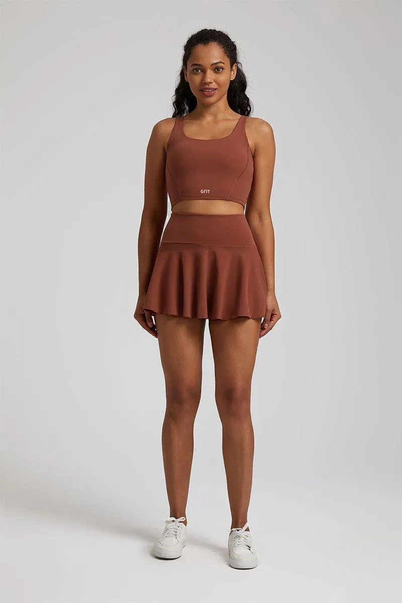 Women's Yoga Set - GFIT 2.0 High-Waist Skirt & Round-Neckline Bra