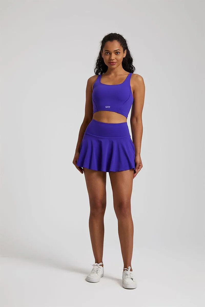 Women's Yoga Set - GFIT 2.0 High-Waist Skirt & Round-Neckline Bra