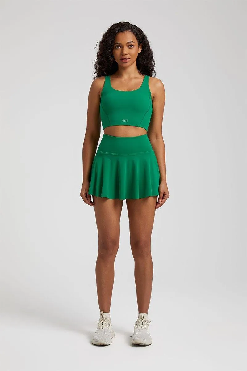Women's Yoga Set - GFIT 2.0 High-Waist Skirt & Round-Neckline Bra