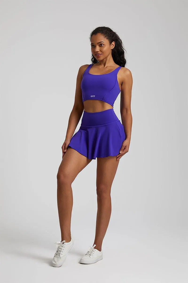 Women's Yoga Set - GFIT 2.0 High-Waist Skirt & Round-Neckline Bra