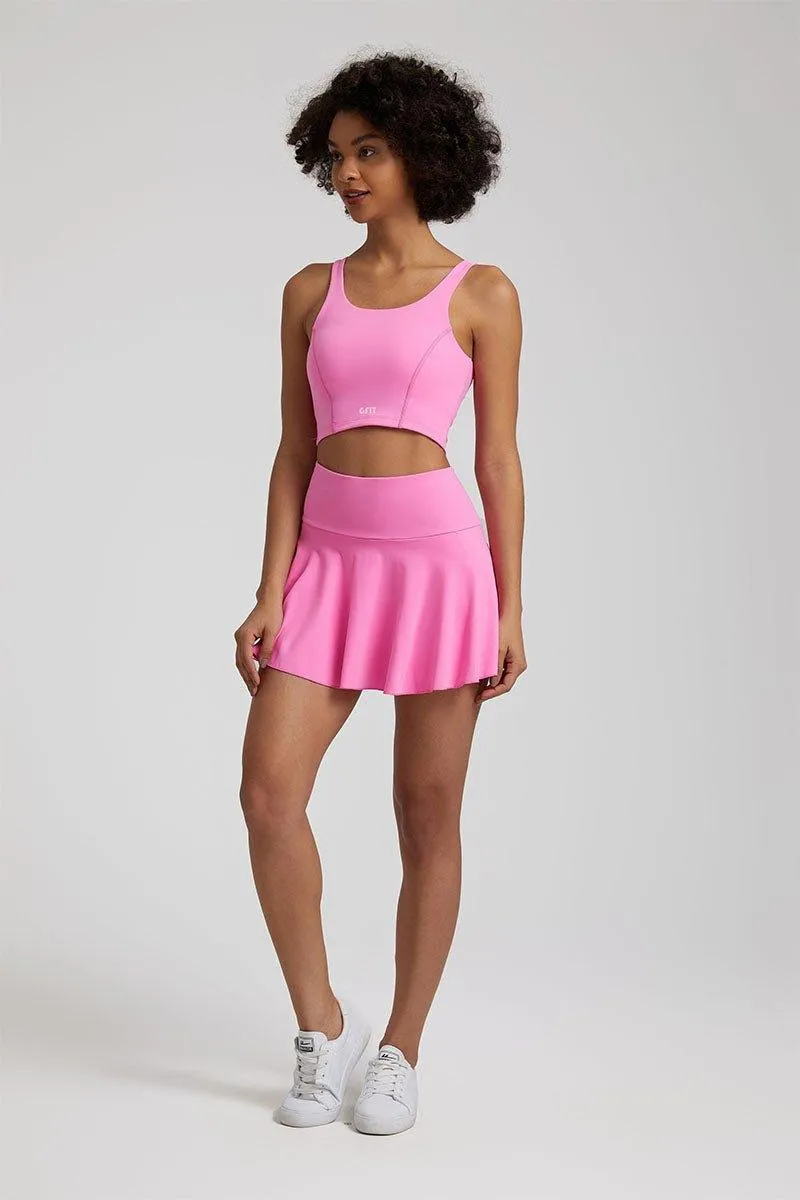 Women's Yoga Set - GFIT 2.0 High-Waist Skirt & Round-Neckline Bra