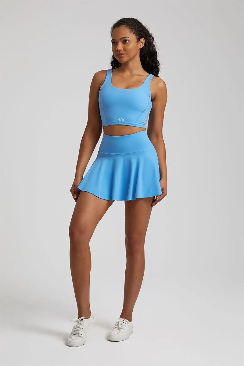Women's Yoga Set - GFIT 2.0 High-Waist Skirt & Round-Neckline Bra