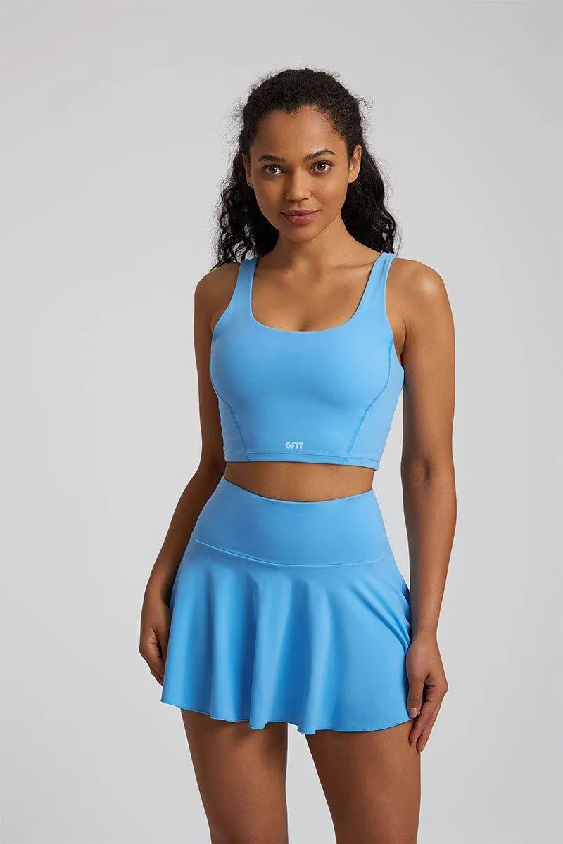 Women's Yoga Set - GFIT 2.0 High-Waist Skirt & Round-Neckline Bra