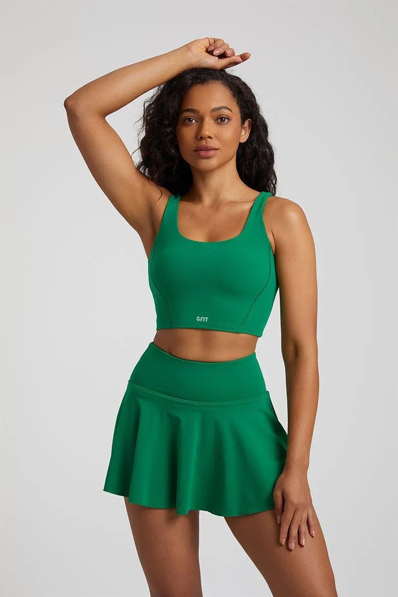 Women's Yoga Set - GFIT 2.0 High-Waist Skirt & Round-Neckline Bra