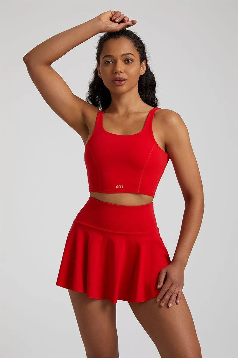 Women's Yoga Set - GFIT 2.0 High-Waist Skirt & Round-Neckline Bra